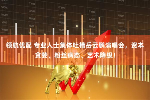 领航优配 专业人士集体吐槽岳云鹏演唱会，资本贪婪、粉丝病态、艺术降级！