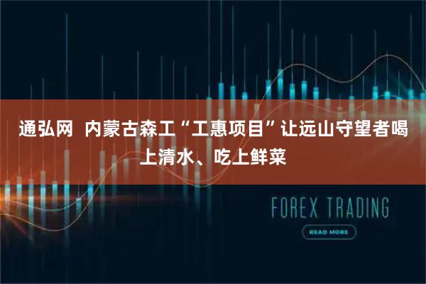 通弘网  内蒙古森工“工惠项目”让远山守望者喝上清水、吃上鲜菜